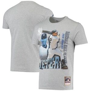 NY Yankees Mitchell & Ness Derek Jeter Hall of Fame T-Shirt